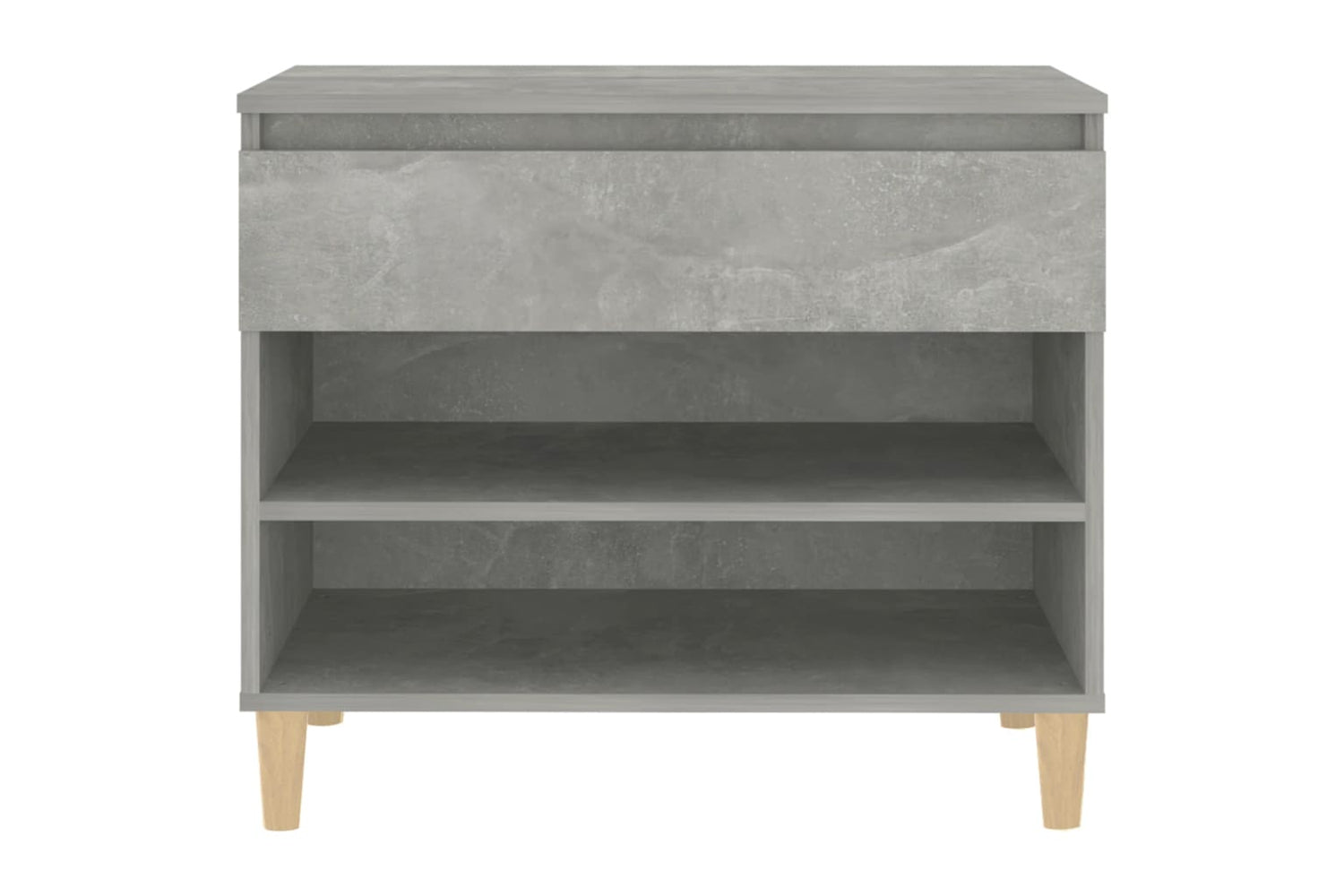 vidaXL 819760 Shoe Cabinet Concrete Grey 70x36x60cm Engineered Wood-5