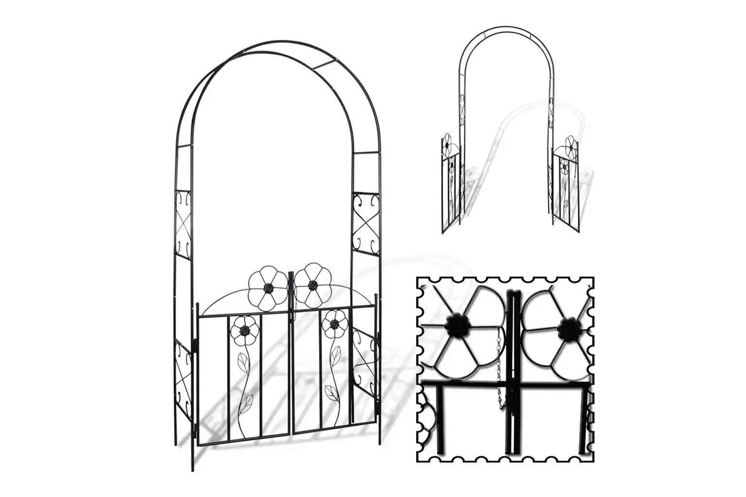 Vidaxl 40784 Garden Arch Door-5
