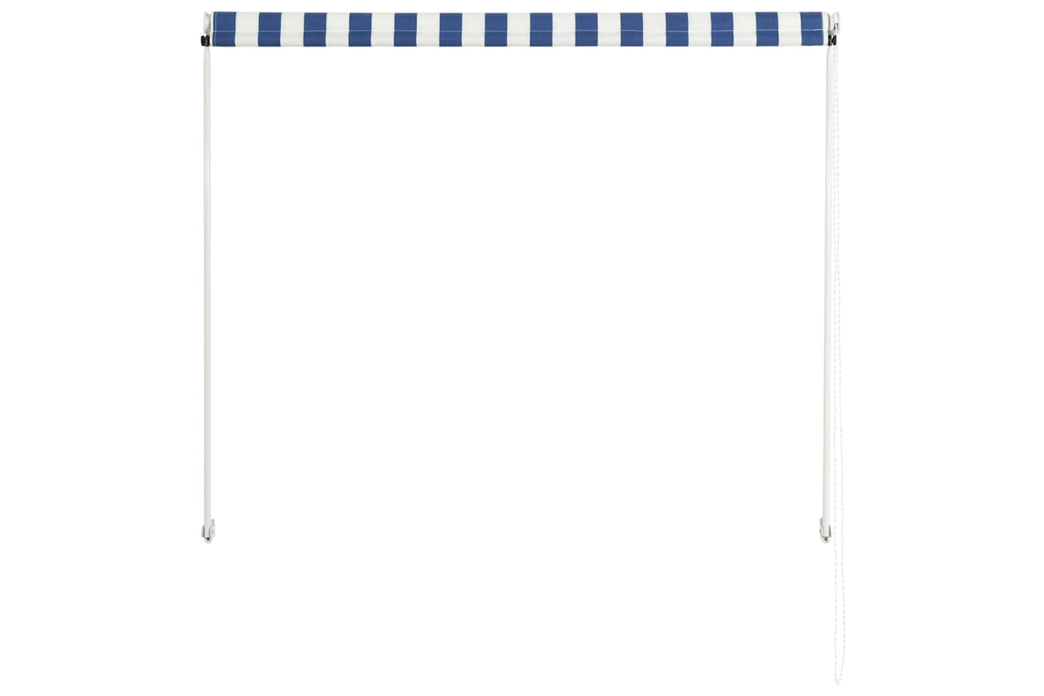 Vidaxl Retractable Awning 150x150 Cm Blue And White-4
