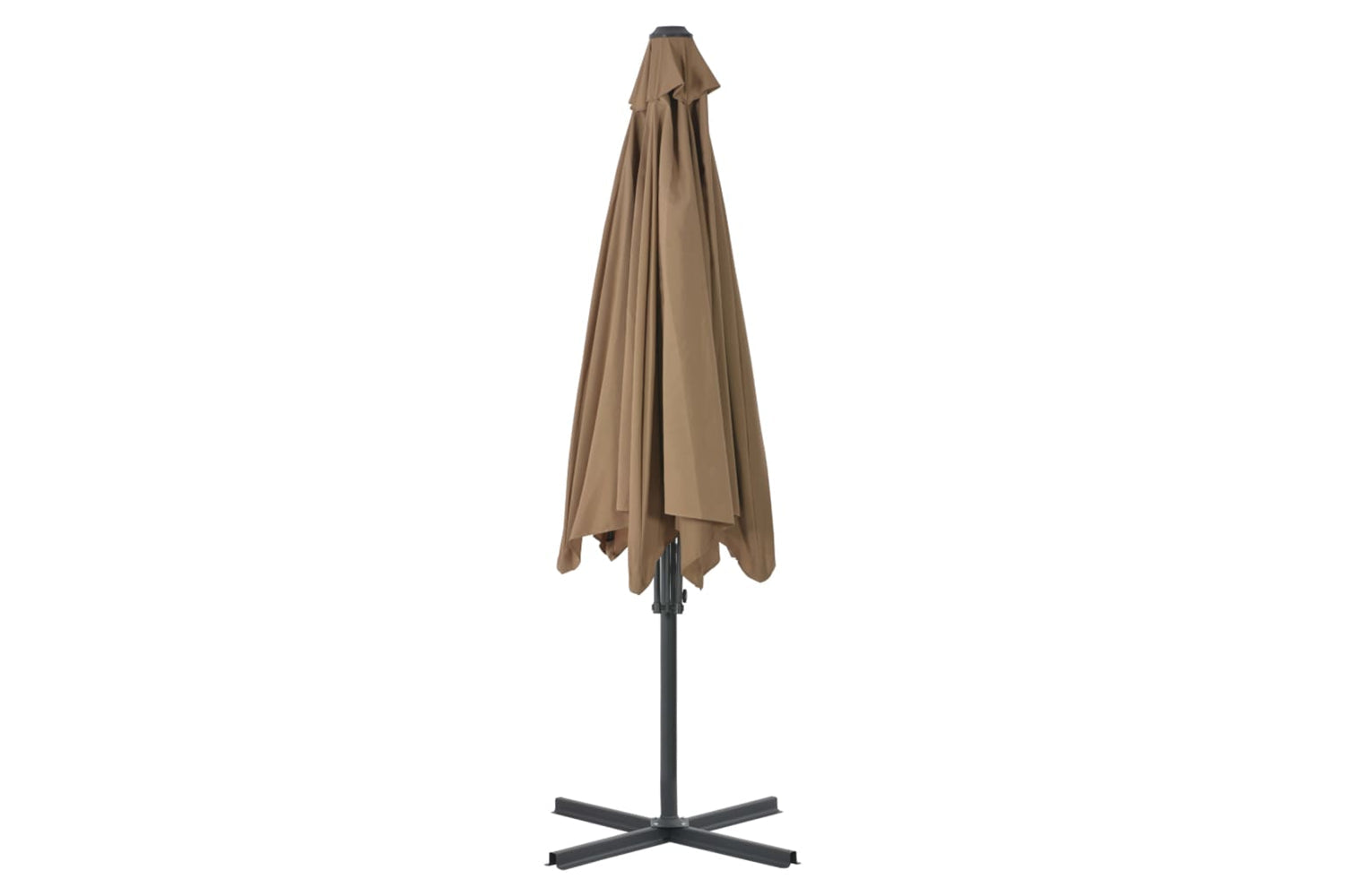 vidaXL 44888 Outdoor Parasol With Steel Pole 300cm Taupe-4