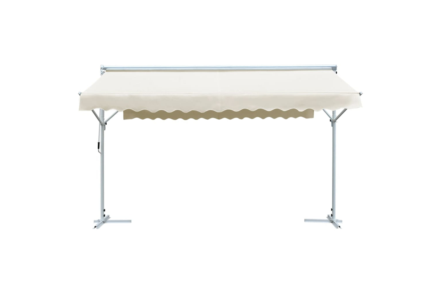 Vidaxl 143745 Free Standing Awning 4x3 M Cream-2