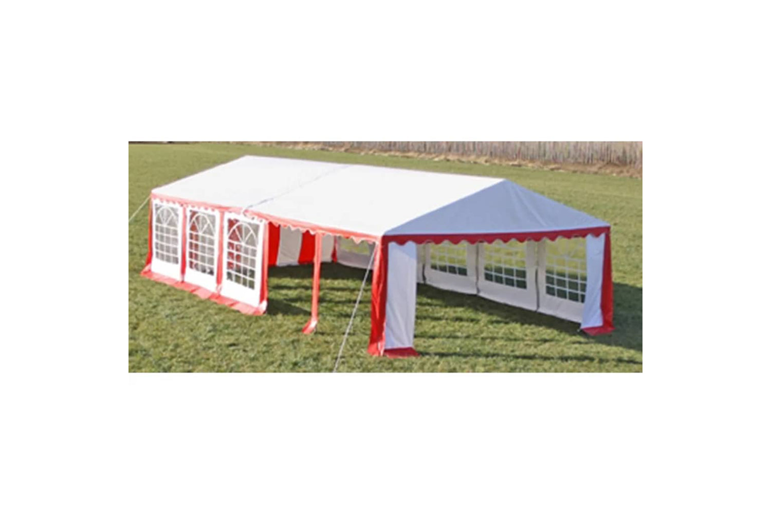 Vidaxl 40157 Party Tent Top And Side Panels 10 X 5 M Red & White-2