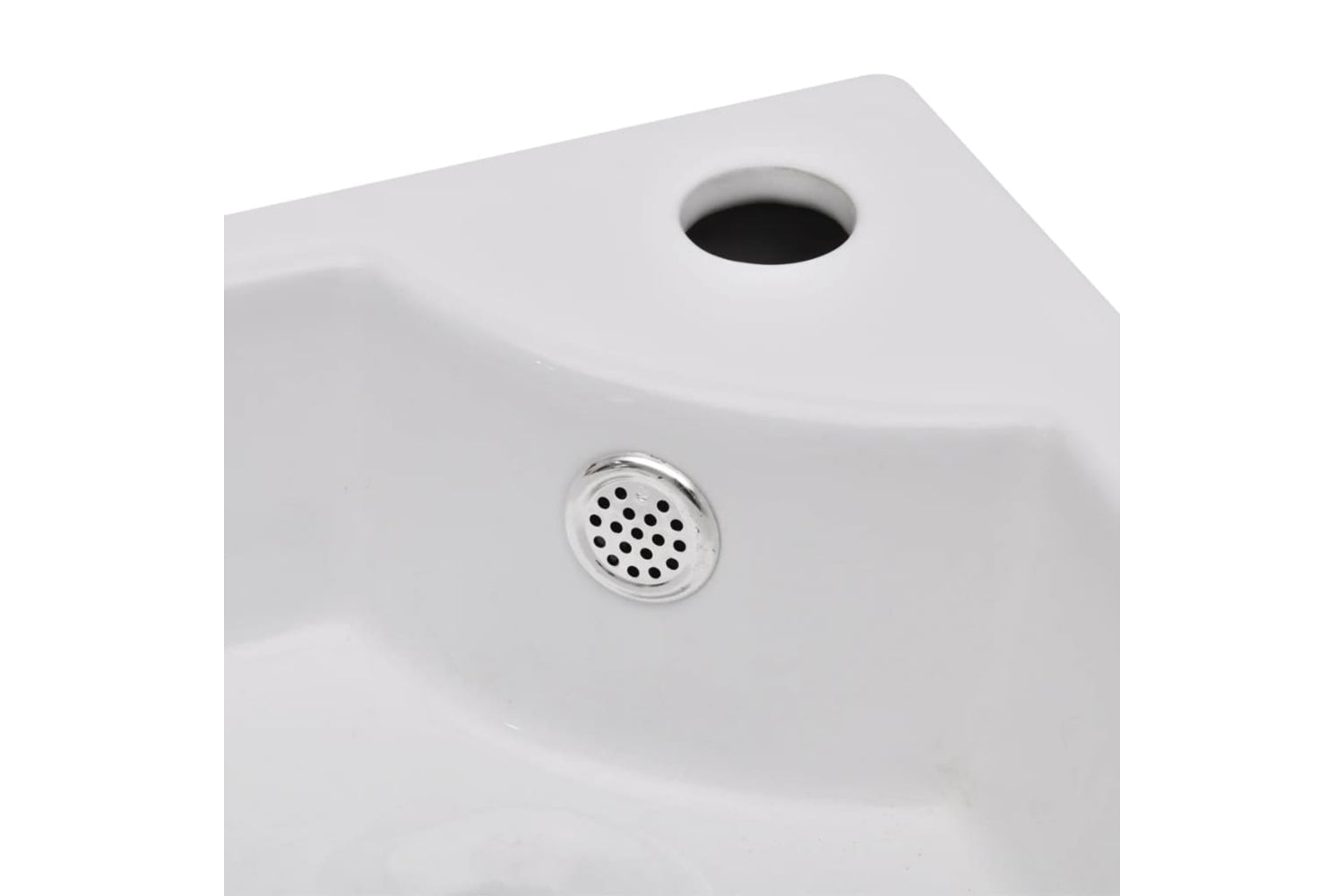 vidaXL 140697 Wash Basin With Overflow 45x32x12.5cm White-4