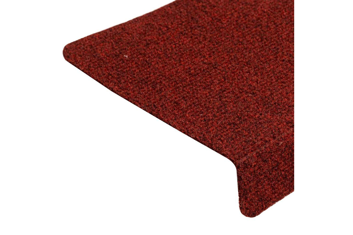 vidaXL Stair Mats 15 Pcs Needle Punch 65x21x4cm Red-5
