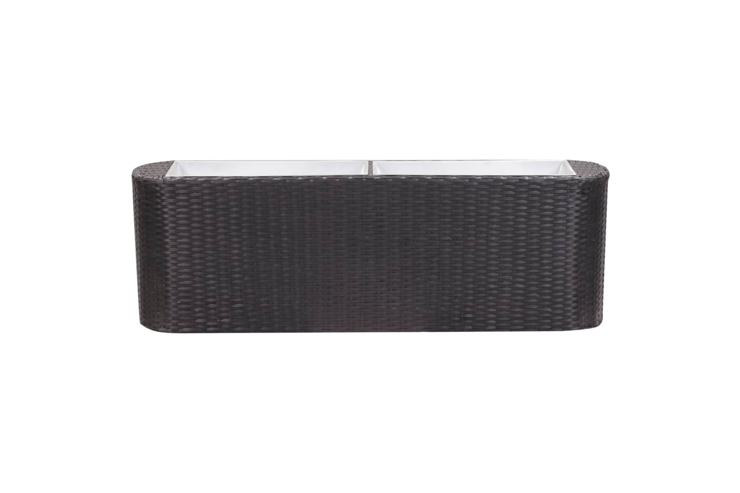 vidaXL 46952 Garden Raised Bed 120x24x40cm Poly Rattan Black-4