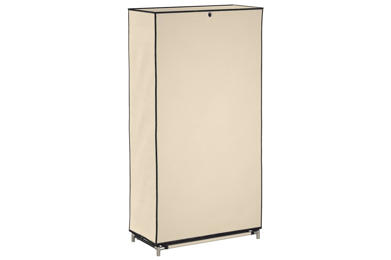 vidaXL 282429 Shoe Cabinet With Cover Cream 58x28x106cm Fabric-5