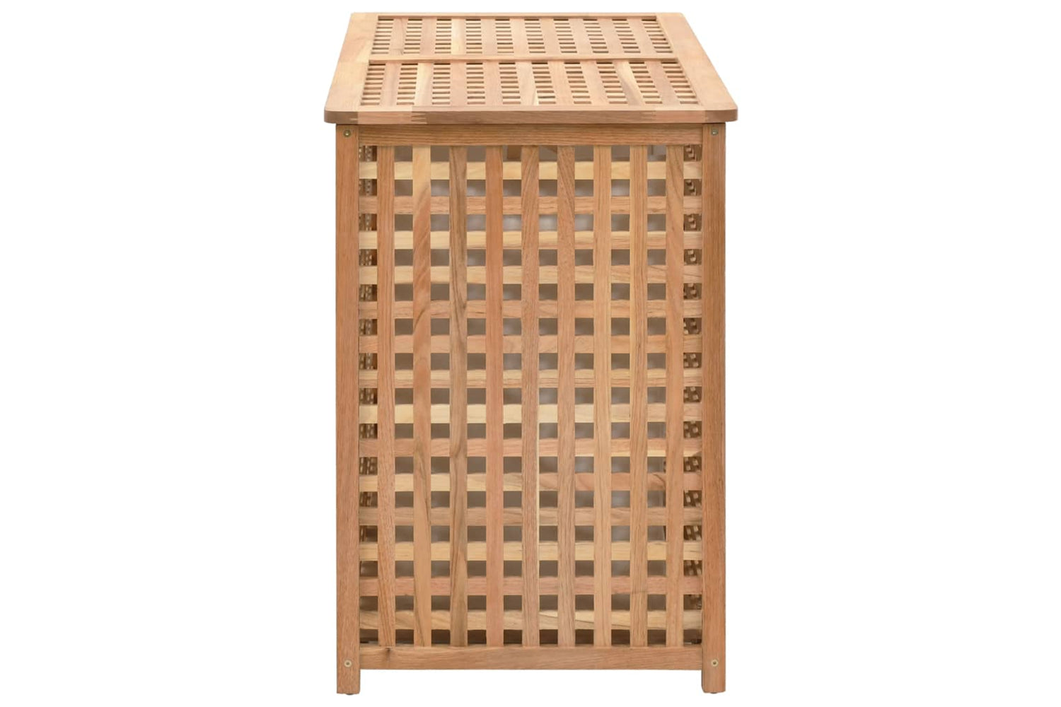 vidaXL 247604 Laundry Bin 87.5x46x67cm Solid Walnut Wood-4