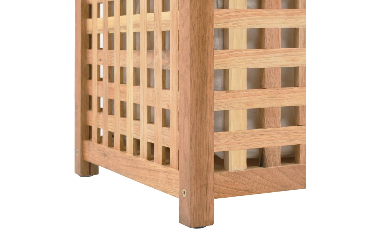 vidaXL 247604 Laundry Bin 87.5x46x67cm Solid Walnut Wood-7