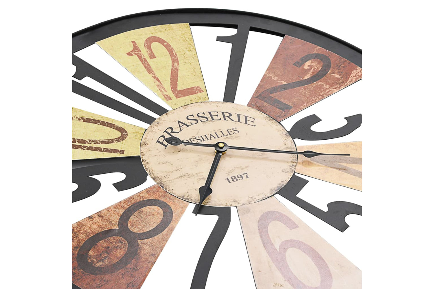 Vidaxl 283863 Metal Wall Clock 60 cm | Multicolour-4