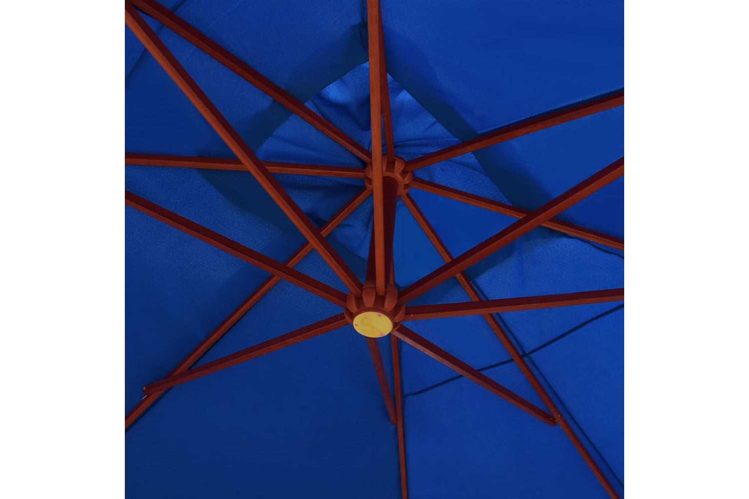 vidaXL 47123 Hanging Parasol With Wooden Pole 400x300cm Blue-7