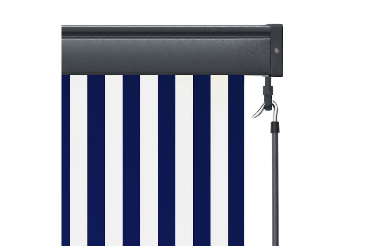vidaXL 145943 Outdoor Roller Blind 60x250cm Blue And White-7