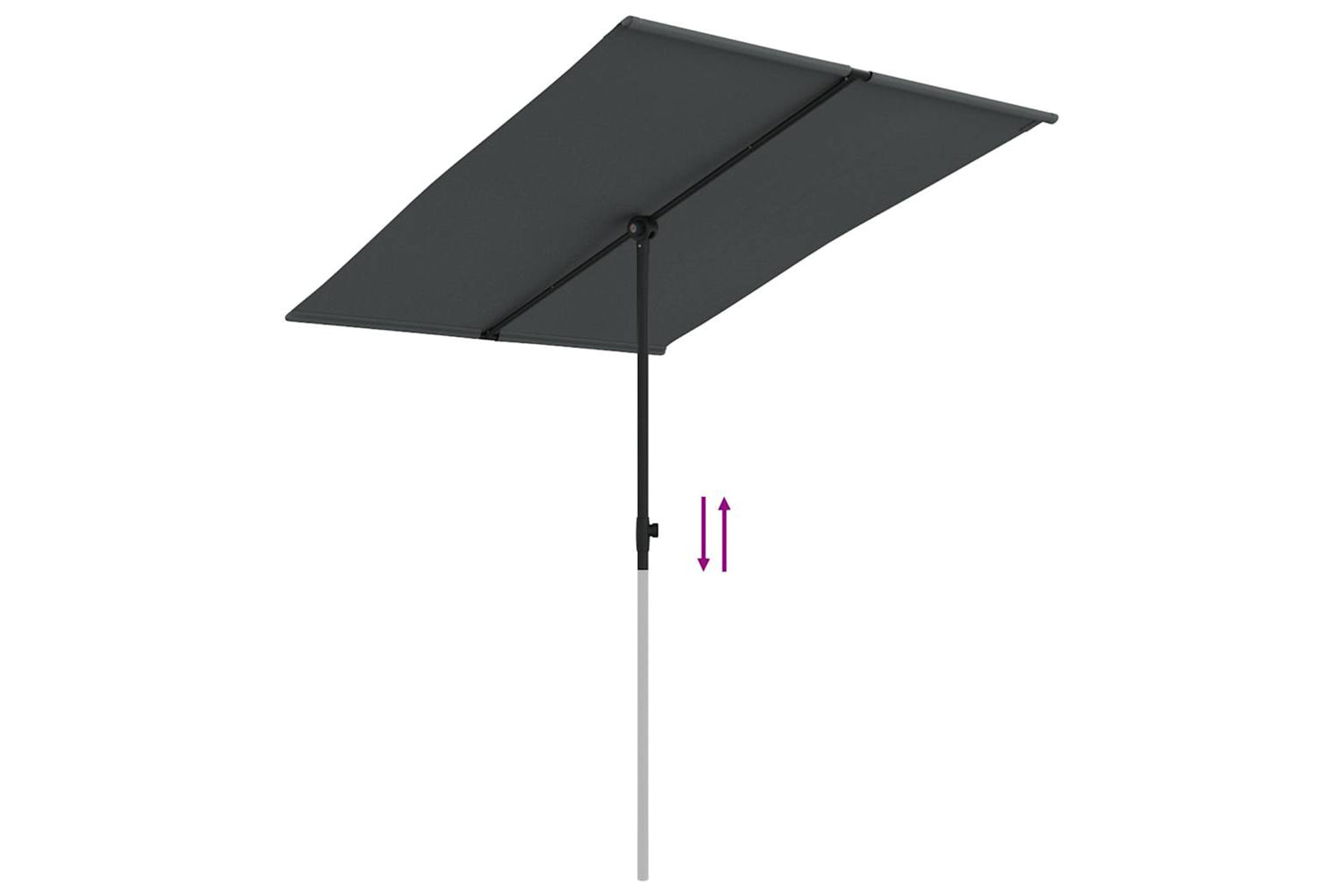 Vidaxl 47338 Outdoor Parasol With Aluminium Pole 2x1.5 M Anthracite-6