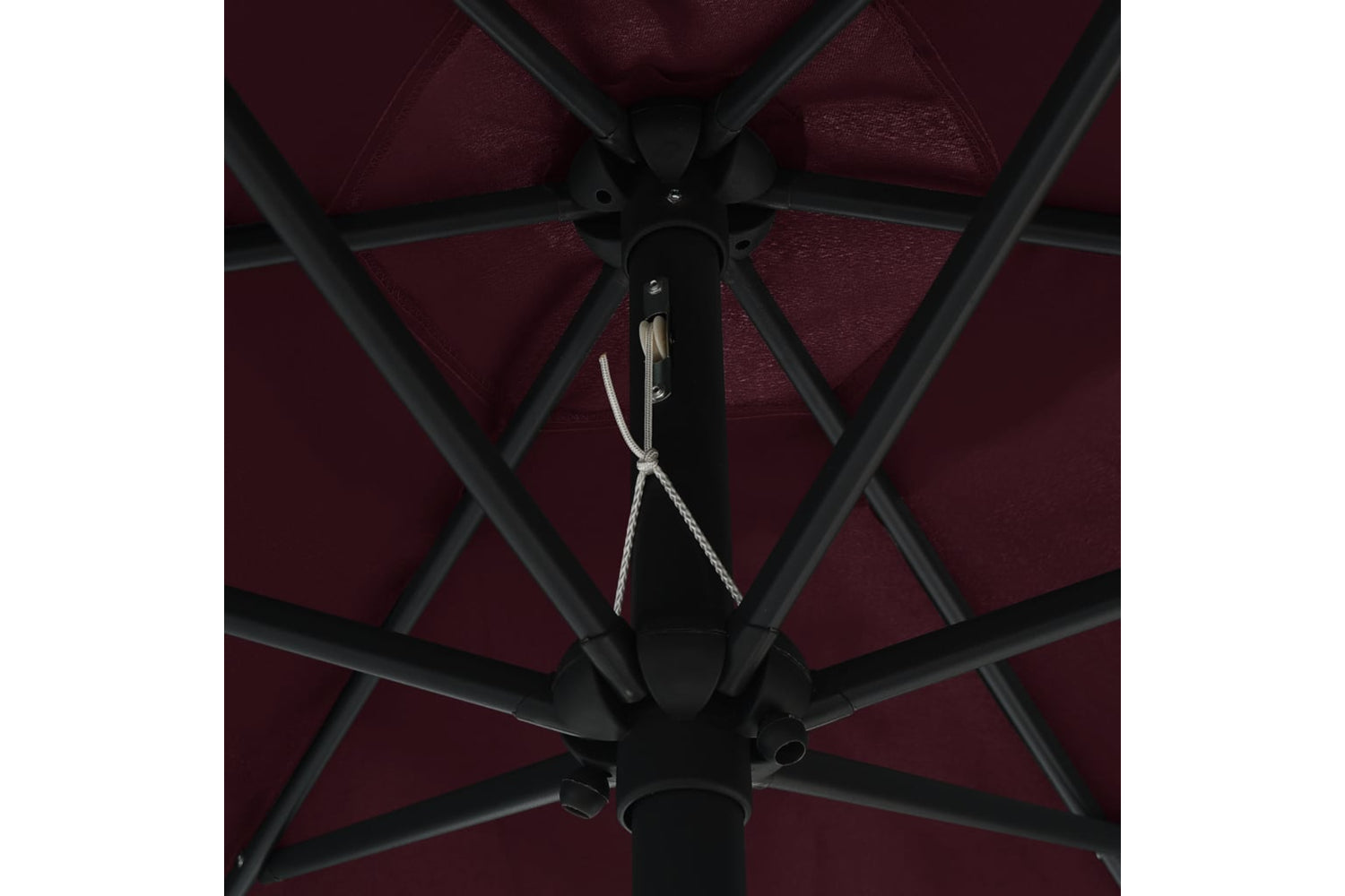 vidaXL 47348 Outdoor Parasol With Aluminium Pole 270x246cm Bordeaux Red-5