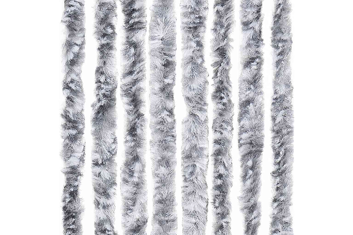 vidaXL Insect Curtain White And Grey 56x185cm Chenille-5