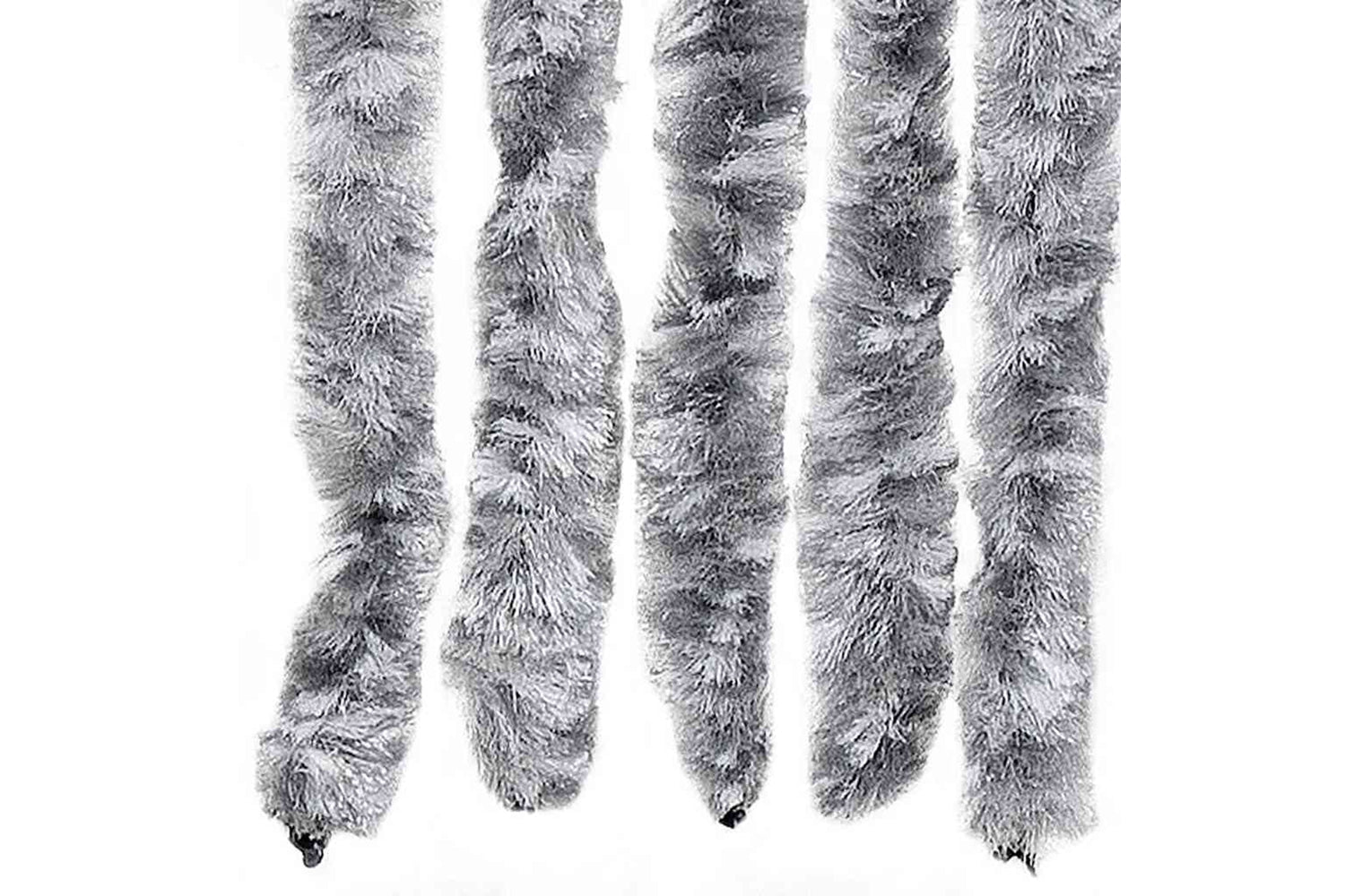 vidaXL Insect Curtain White And Grey 56x185cm Chenille-4