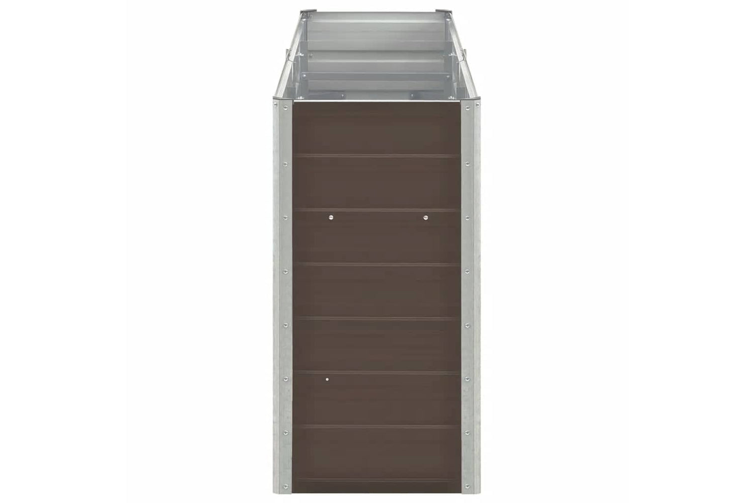 vidaXL 47042 Garden Raised Bed Galvanised Steel 240x40x77cm Brown-4