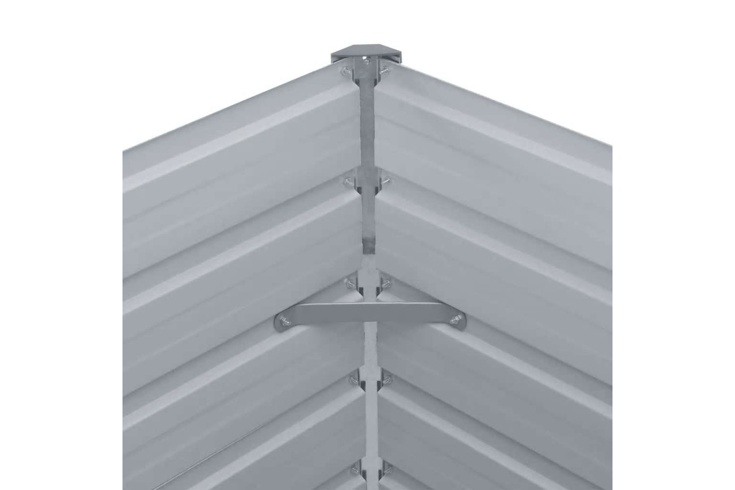 vidaXL 47052 Garden Raised Bed Galvanised Steel 320x40x45cm Grey-7