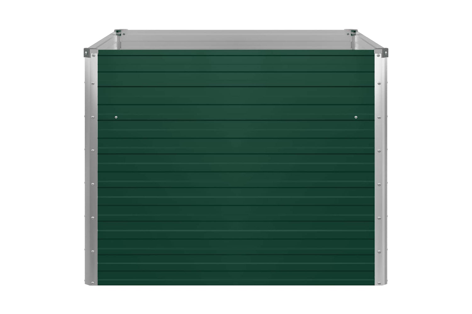 Vidaxl Raised Garden Bed 100x100x77 Cm Galvanised Steel Green-5