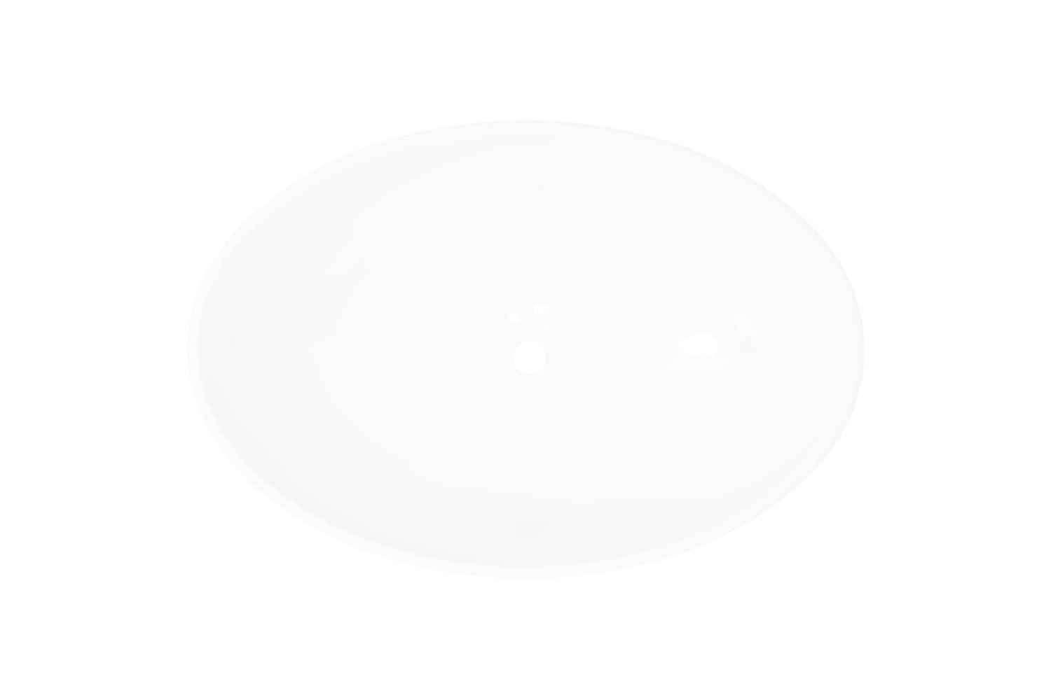 vidaXL 140674 Luxury Ceramic Basin Oval-shaped Sink White 40 X 33cm-2