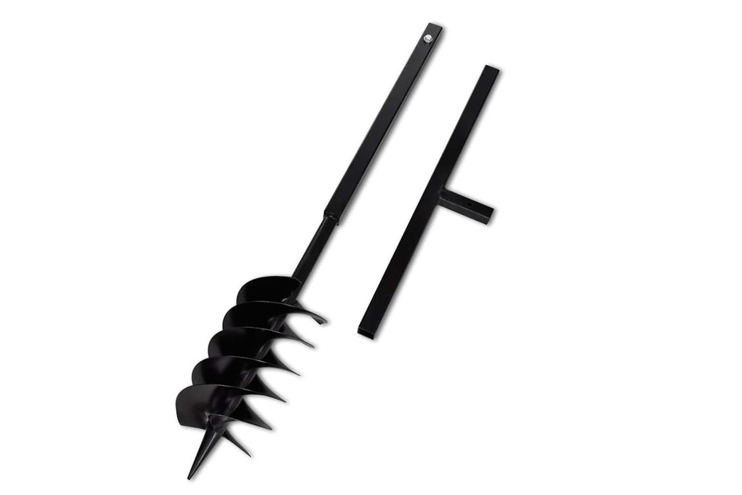 vidaXL 270527 Ground Drill With Handle 150mm With Extension Tube 5 M Steel-4
