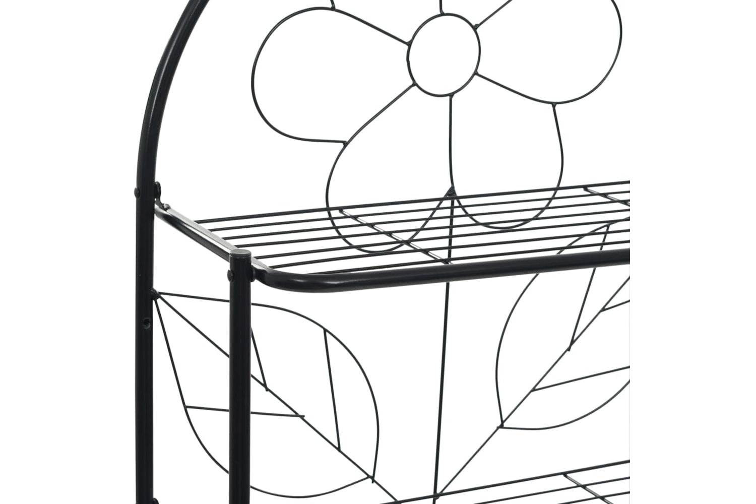 vidaXL 246722 Toilet Rack Black 60x33x174cm-5