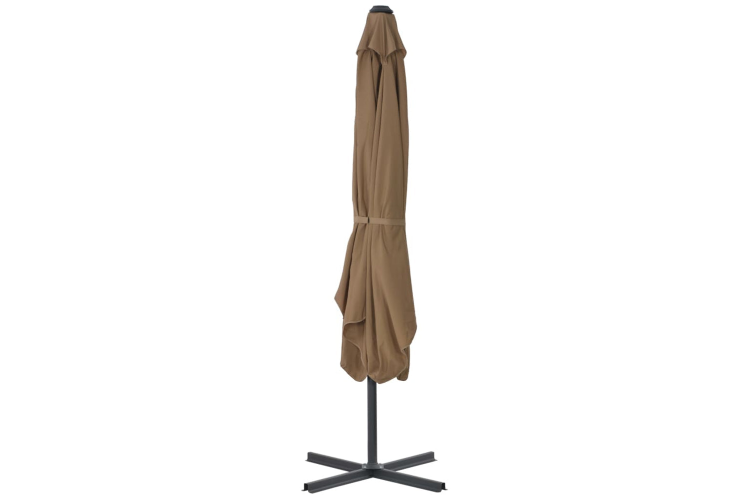 vidaXL 44884 Outdoor Parasol With Steel Pole 250x250cm Taupe-4