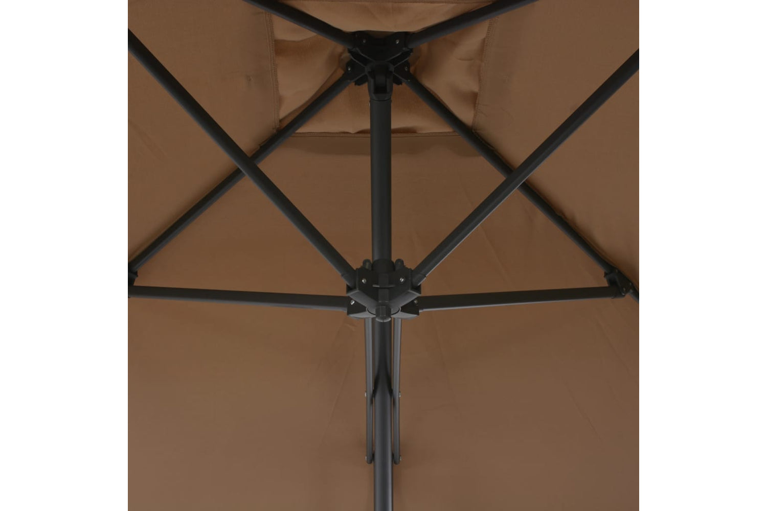 vidaXL 44884 Outdoor Parasol With Steel Pole 250x250cm Taupe-5