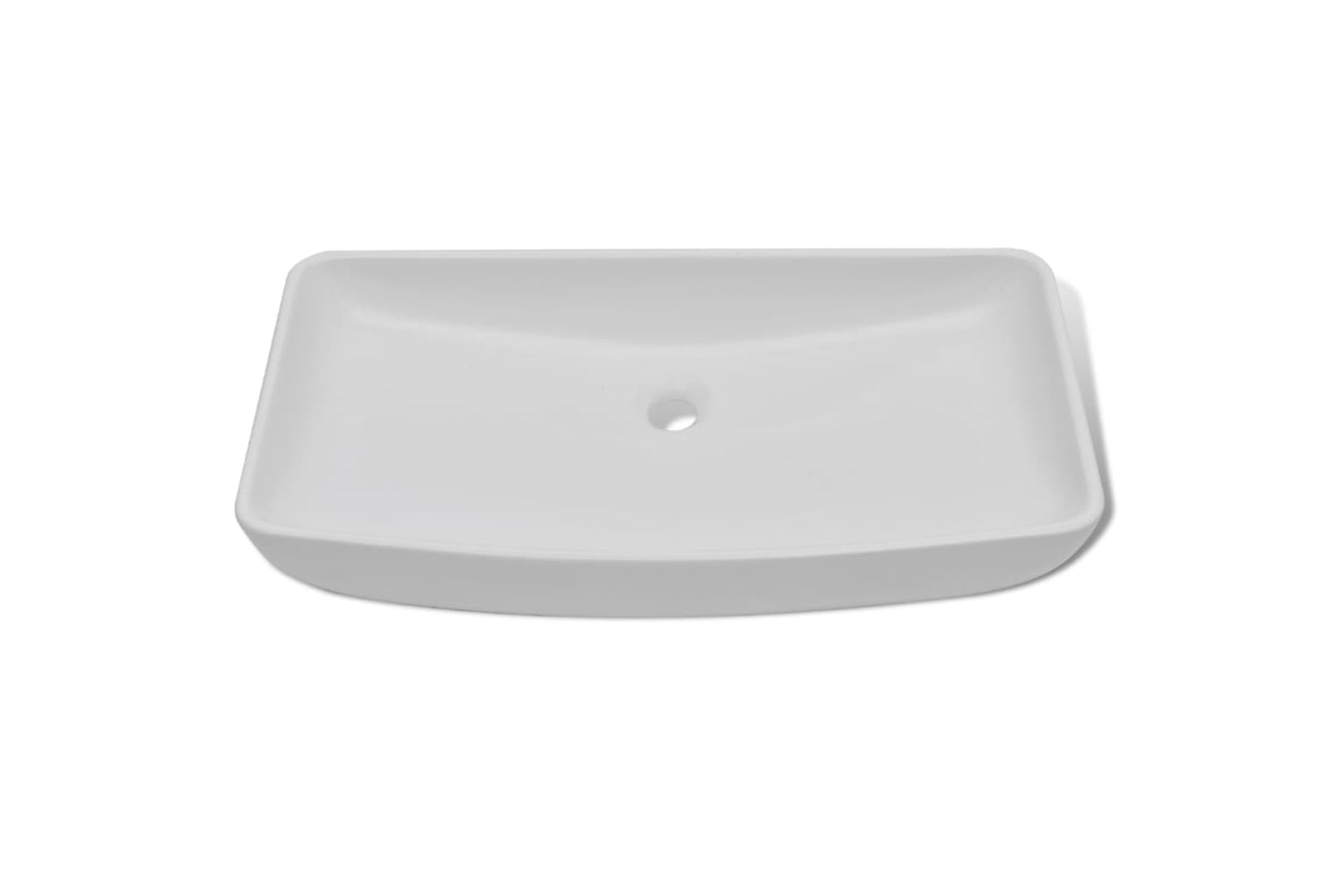 Vidaxl 275493 Bathroom Basin With Mixer Tap Ceramic Rectangular White-2