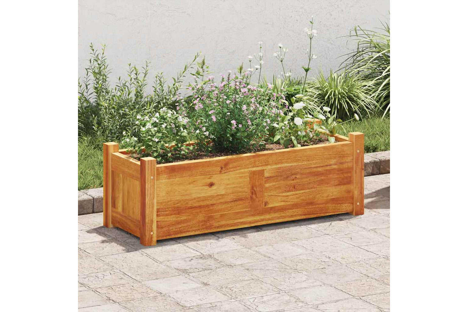 vidaXL 41771 Garden Raised Bed Acacia Wood 76x27.6x25cm-2