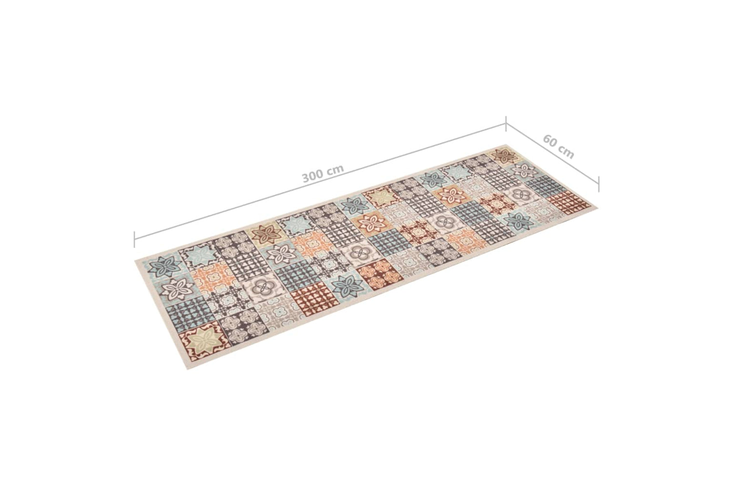vidaXL 315984 Kitchen Carpet Washable Mosaic Colour 60x300cm-5