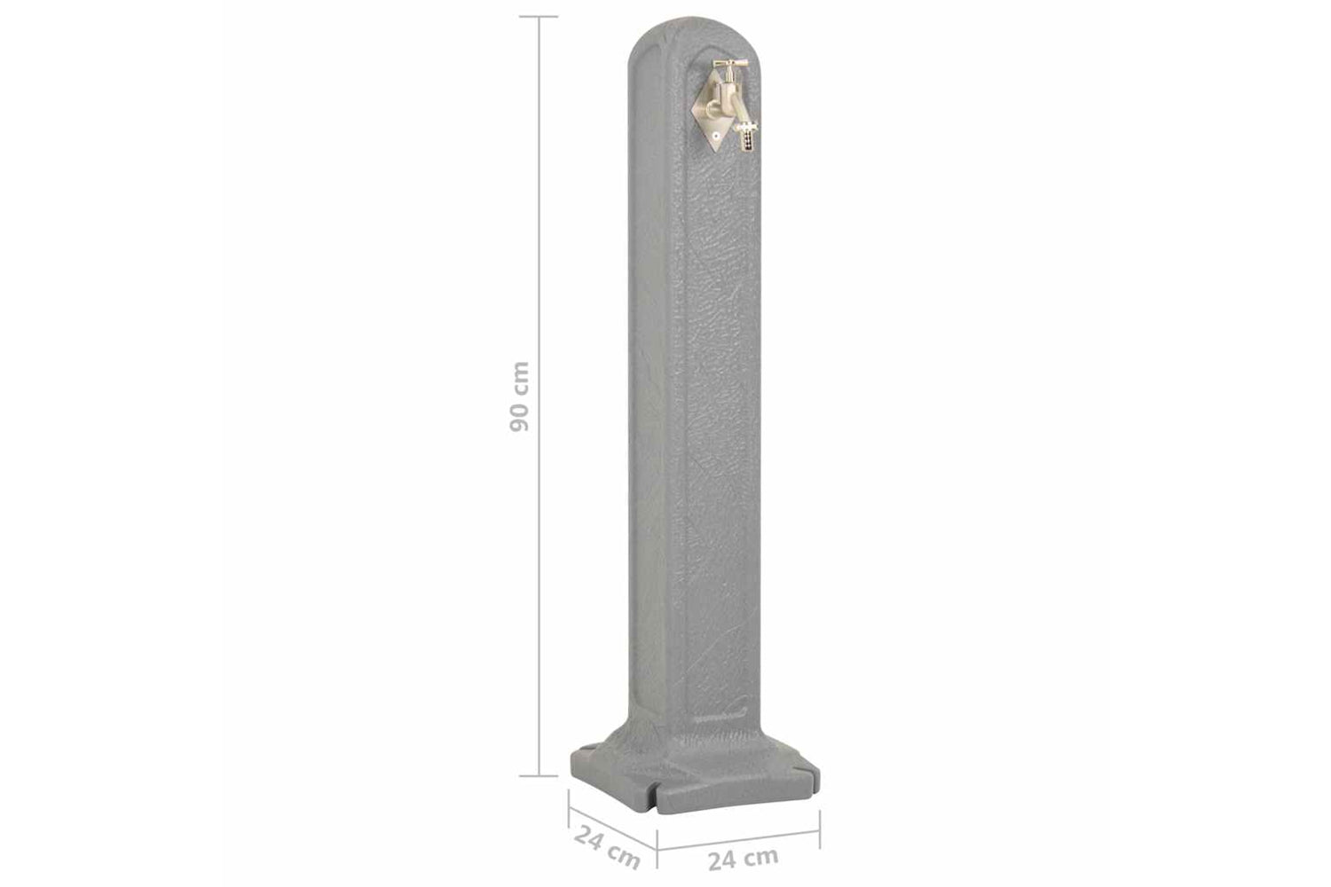 Vidaxl 316183 Garden Tanker With Faucet Light Grey Stone Look-6