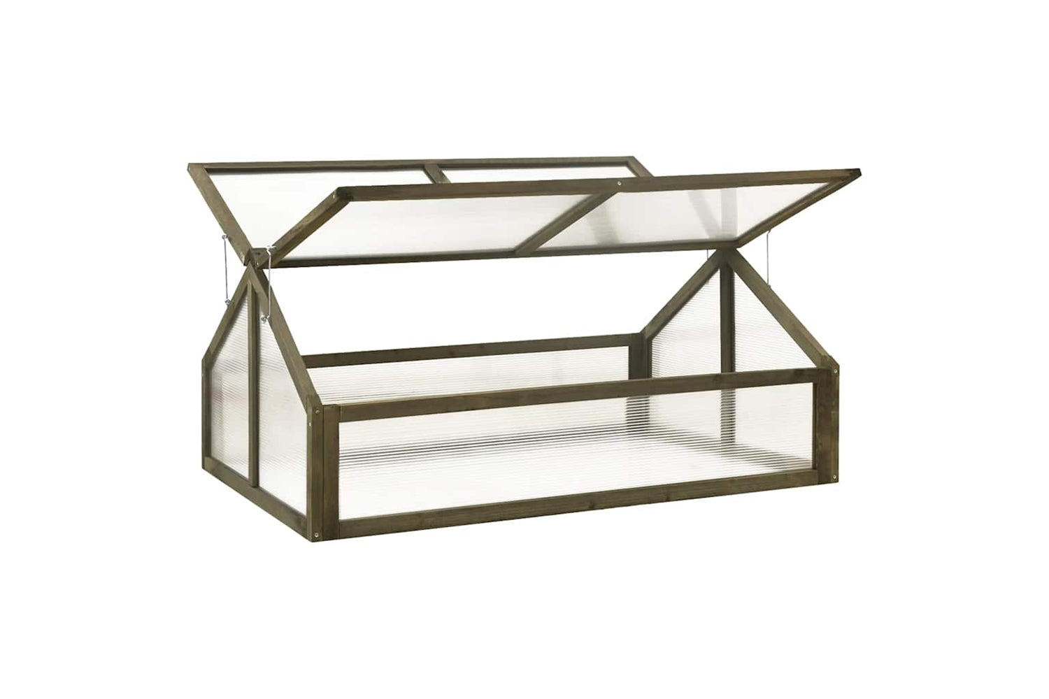 vidaXL 316416 Greenhouse Grey 114x80x50cm Firwood-2