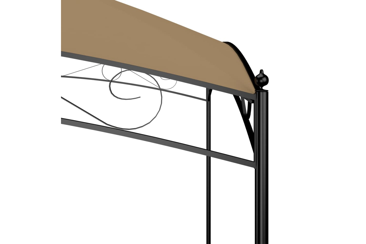 Vidaxl 313910 Gazebo 3x4x2.65 M Taupe 180 G/mâ²-4