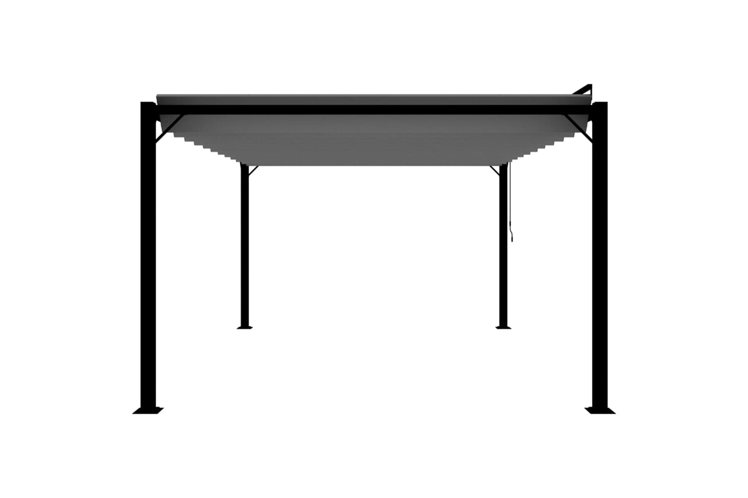 Vidaxl Gazebo With Louvered Roof 3x4 M Anthracite Fabric And Aluminium-4