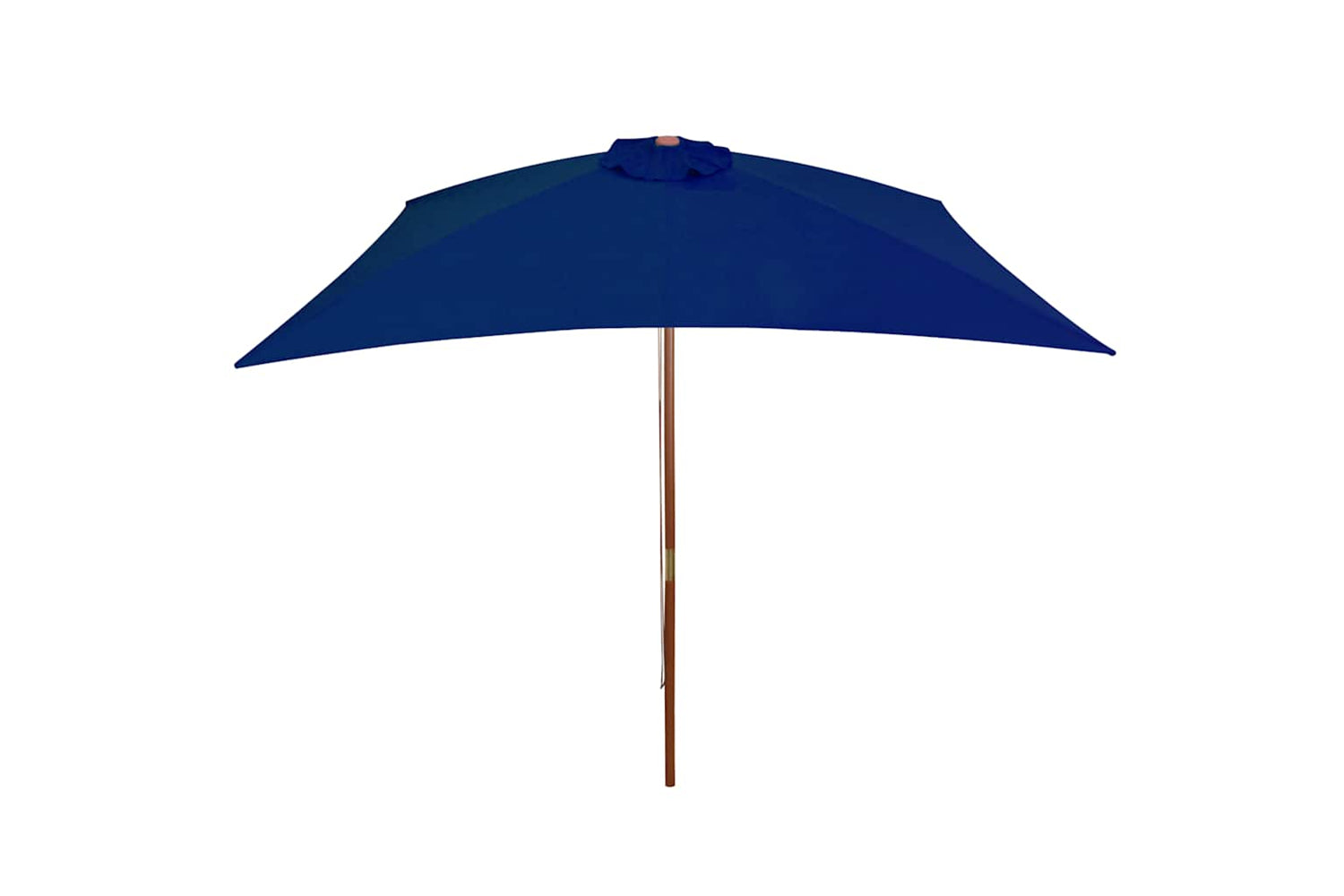 vidaXL 313761 Outdoor Parasol With Wooden Pole Blue 200x300cm-3