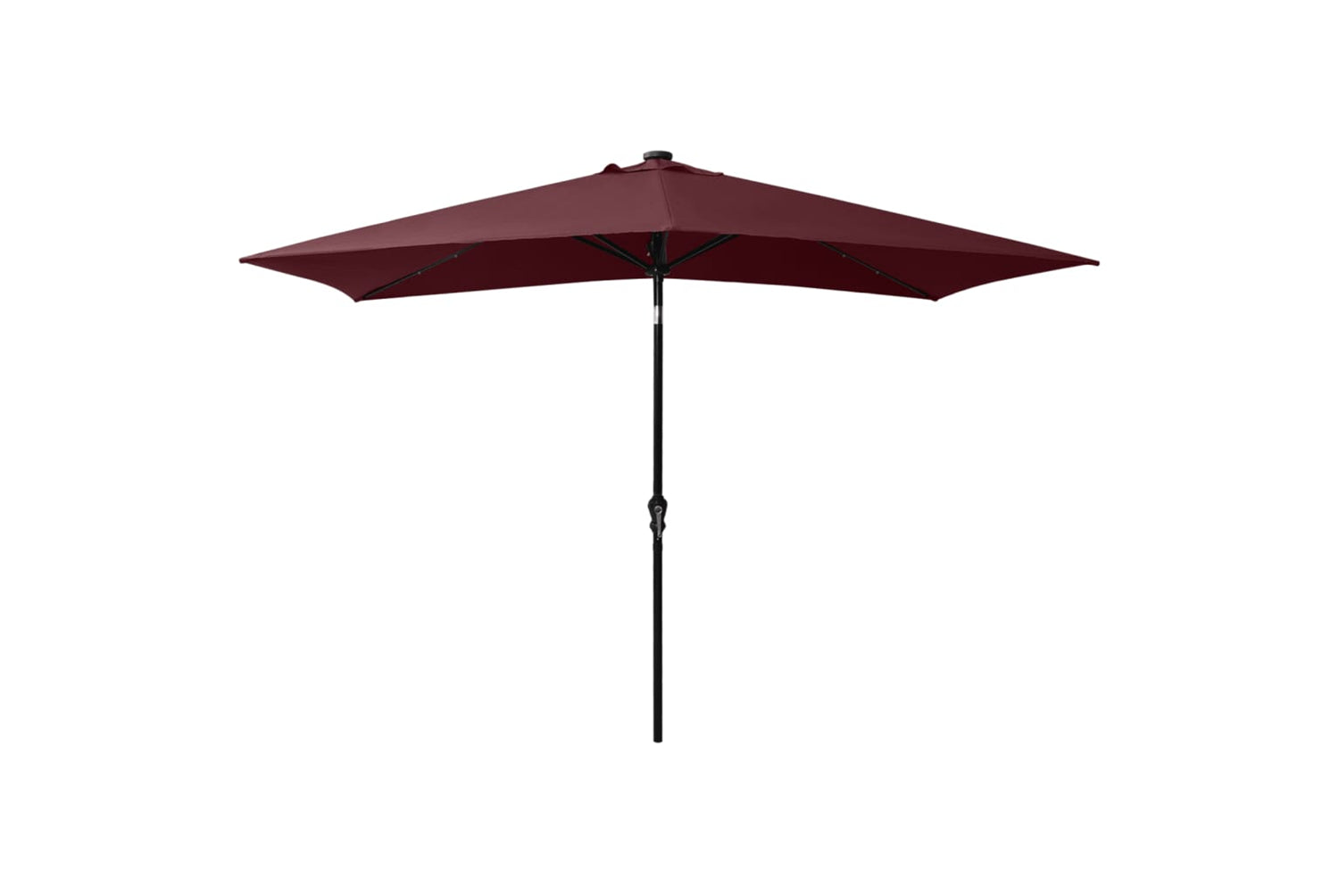 Vidaxl 313790 Parasol With Leds And Steel Pole Bordeaux Red 2x3 M-3