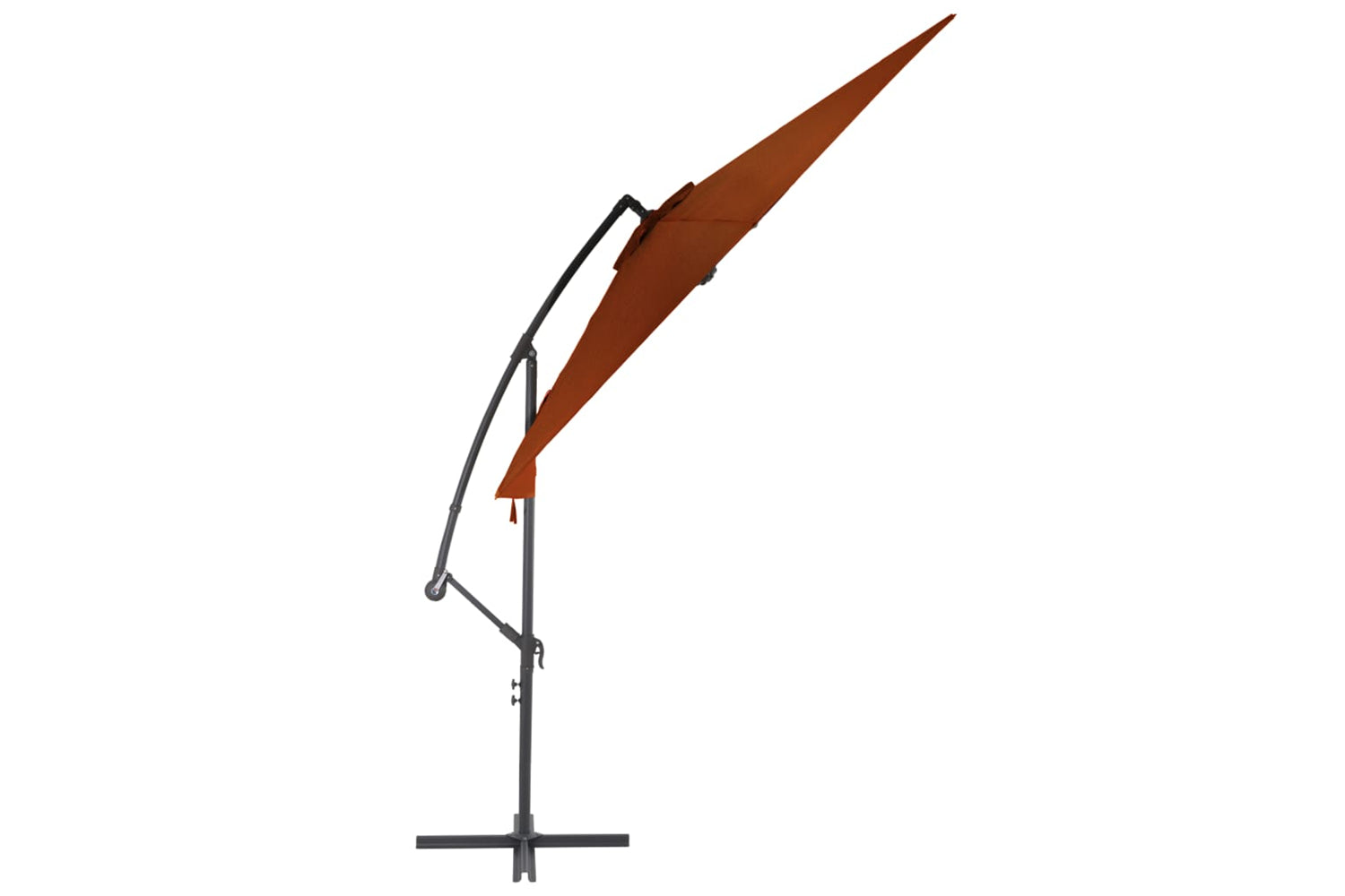 vidaXL 313755 Cantilever Umbrella With Aluminium Pole Terracotta 300cm-3