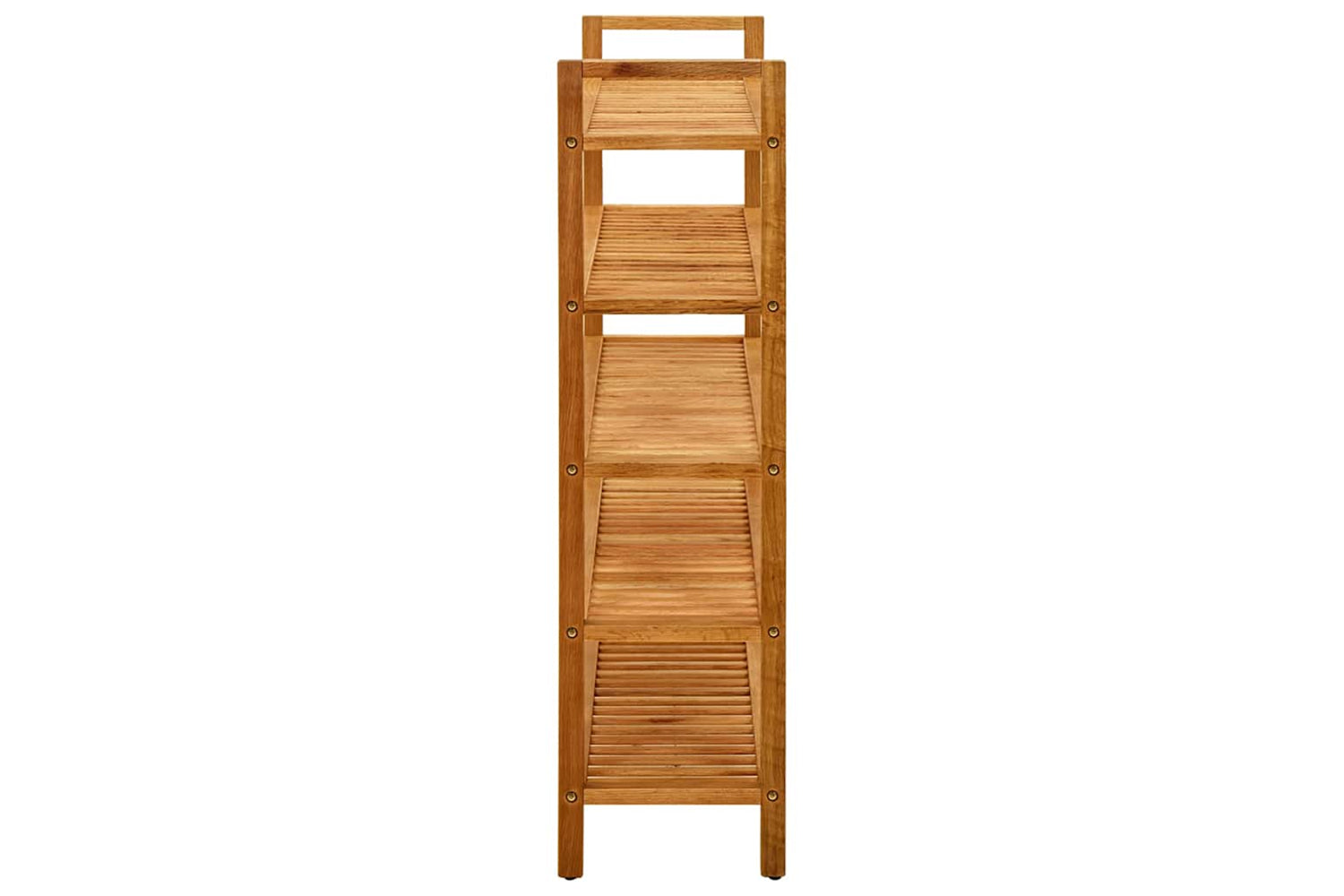 vidaXL 331751 Shoe Rack With 5 Shelves 100x27x100cm Solid Oak Wood-3