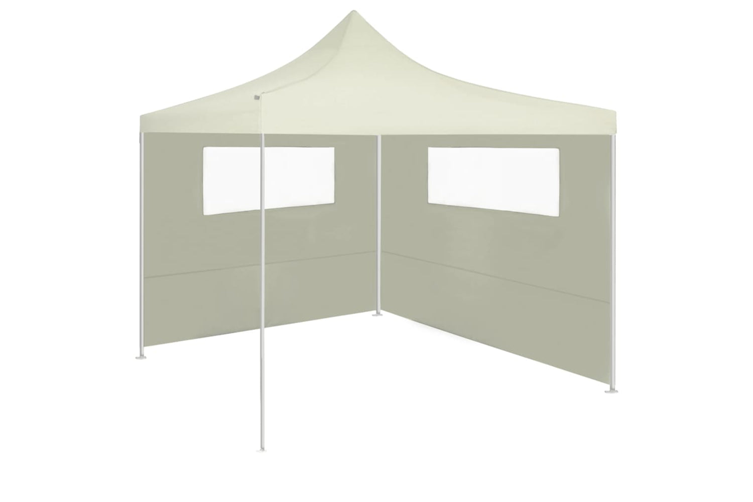 Vidaxl 3070425 Gazebo Sidewalls With Windows 2 Pcs Cream-3