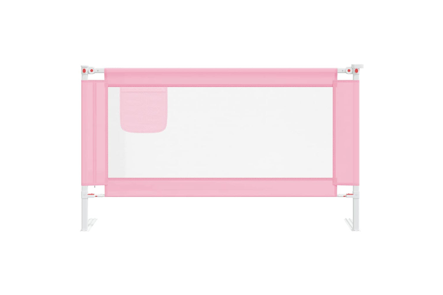 Vidaxl Toddler Safety Bed Rail Pink 140x25 Cm Fabric-2