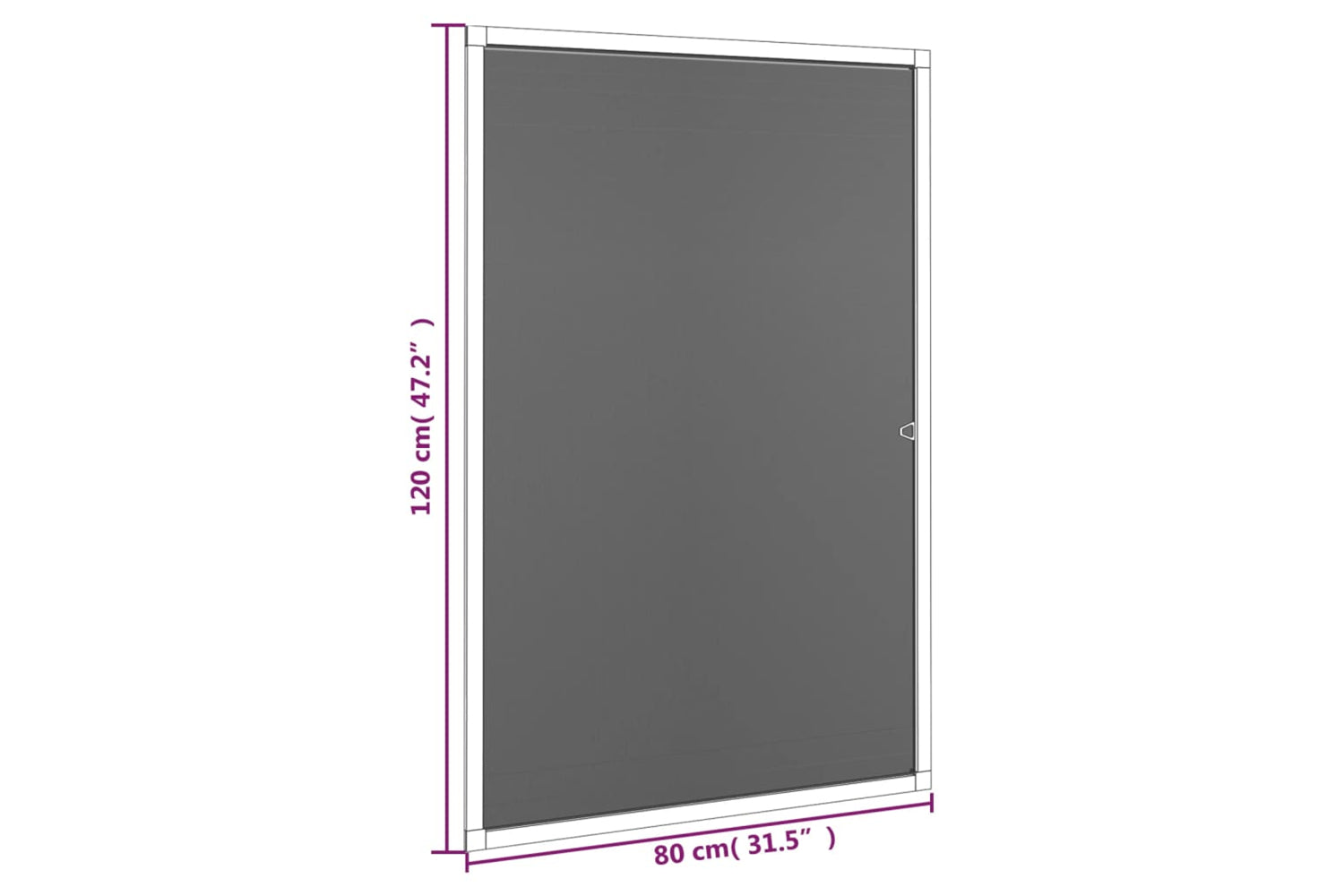 vidaXL 153830 Insect Screen For Windows White 80x120cm-7