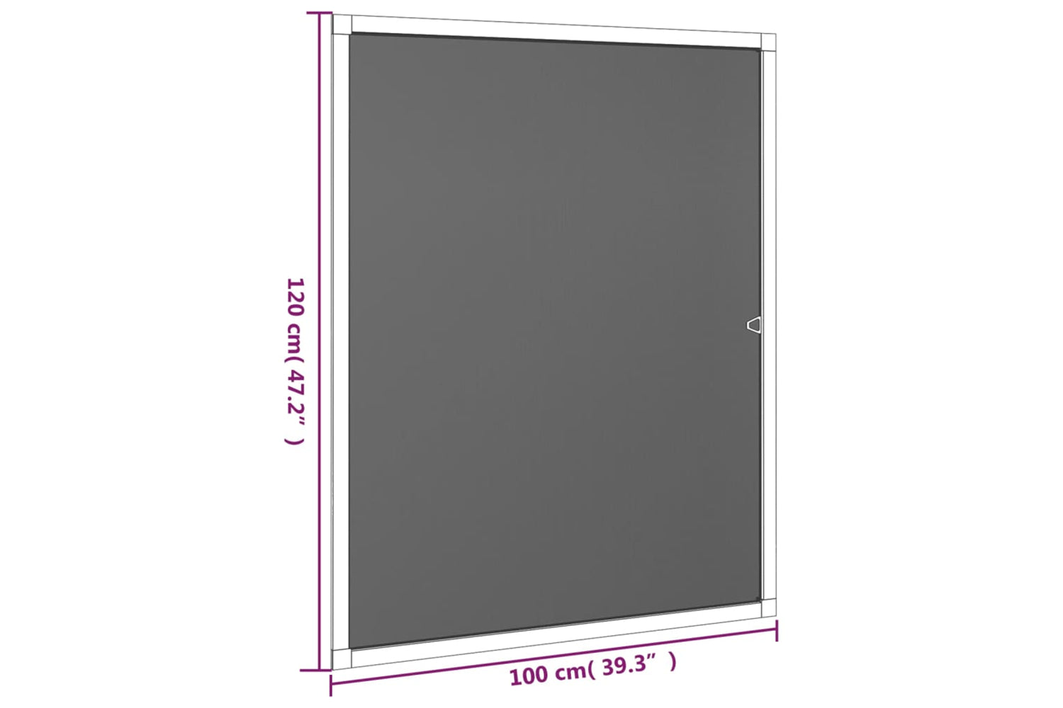 vidaXL 153840 Insect Screen For Windows Anthracite 100x120cm-7
