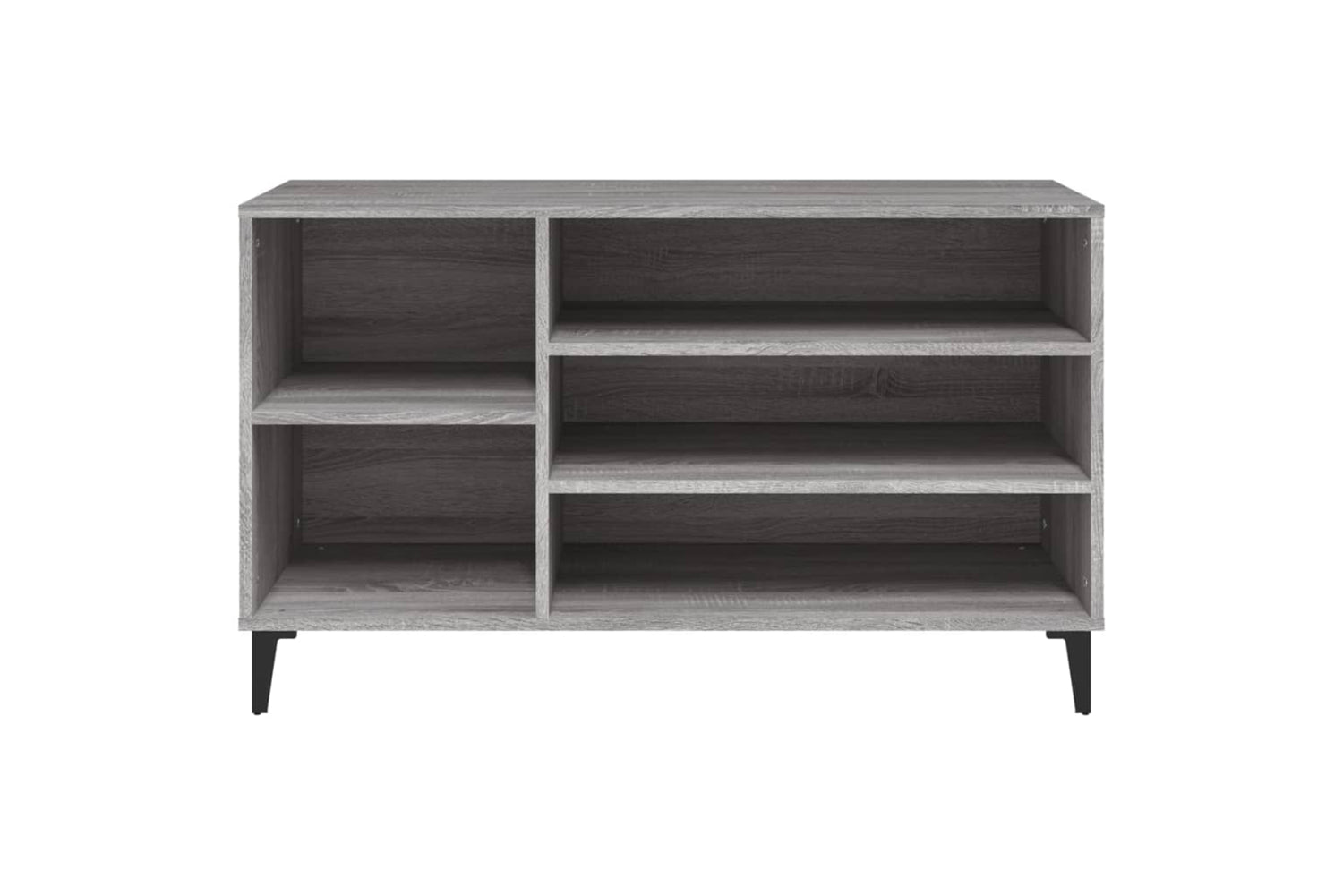 vidaXL 819754 Shoe Cabinet Grey Sonoma 102x36x60cm Engineered Wood-4