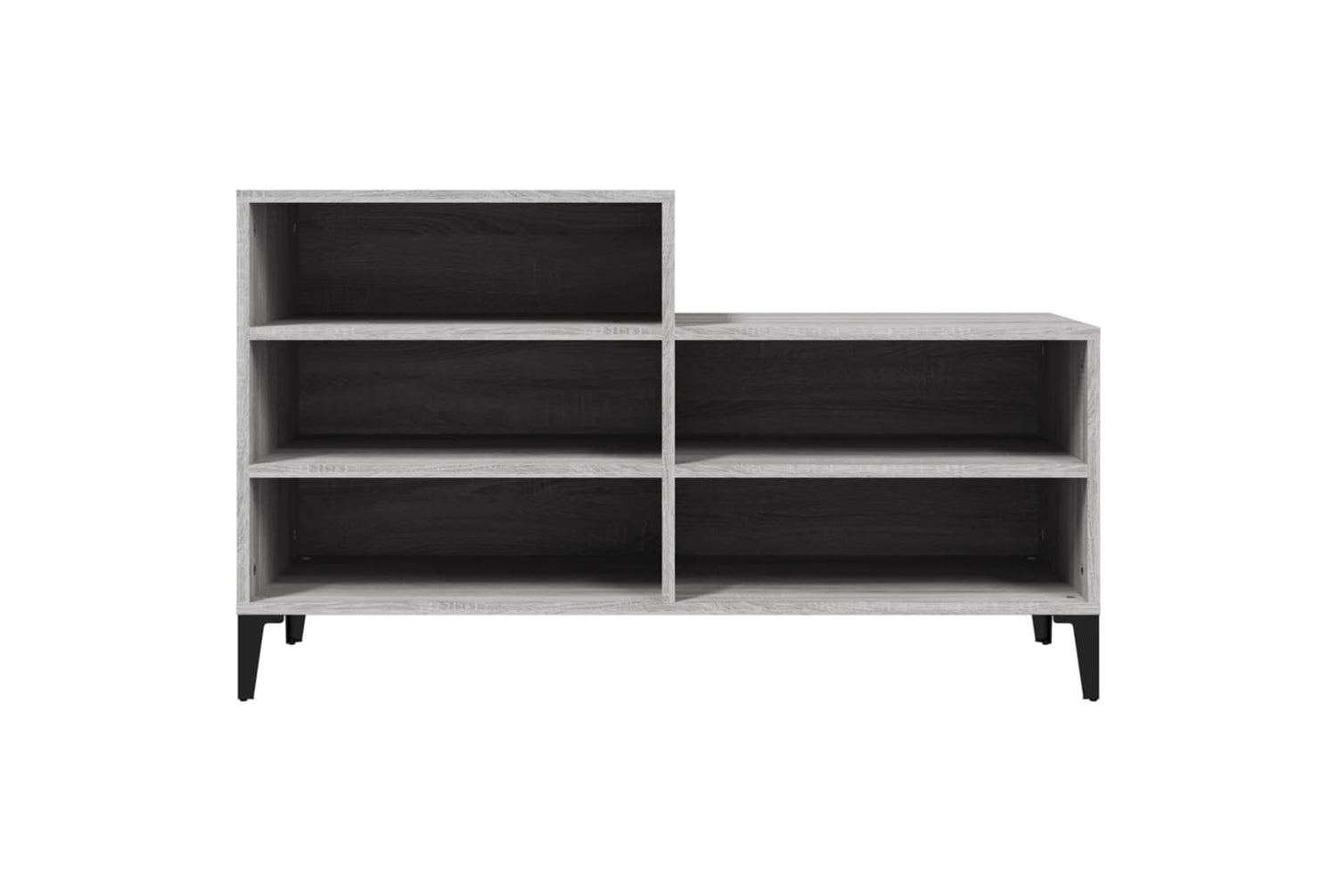 vidaXL 819738 Shoe Cabinet Grey Sonoma 102x36x60cm Engineered Wood-4