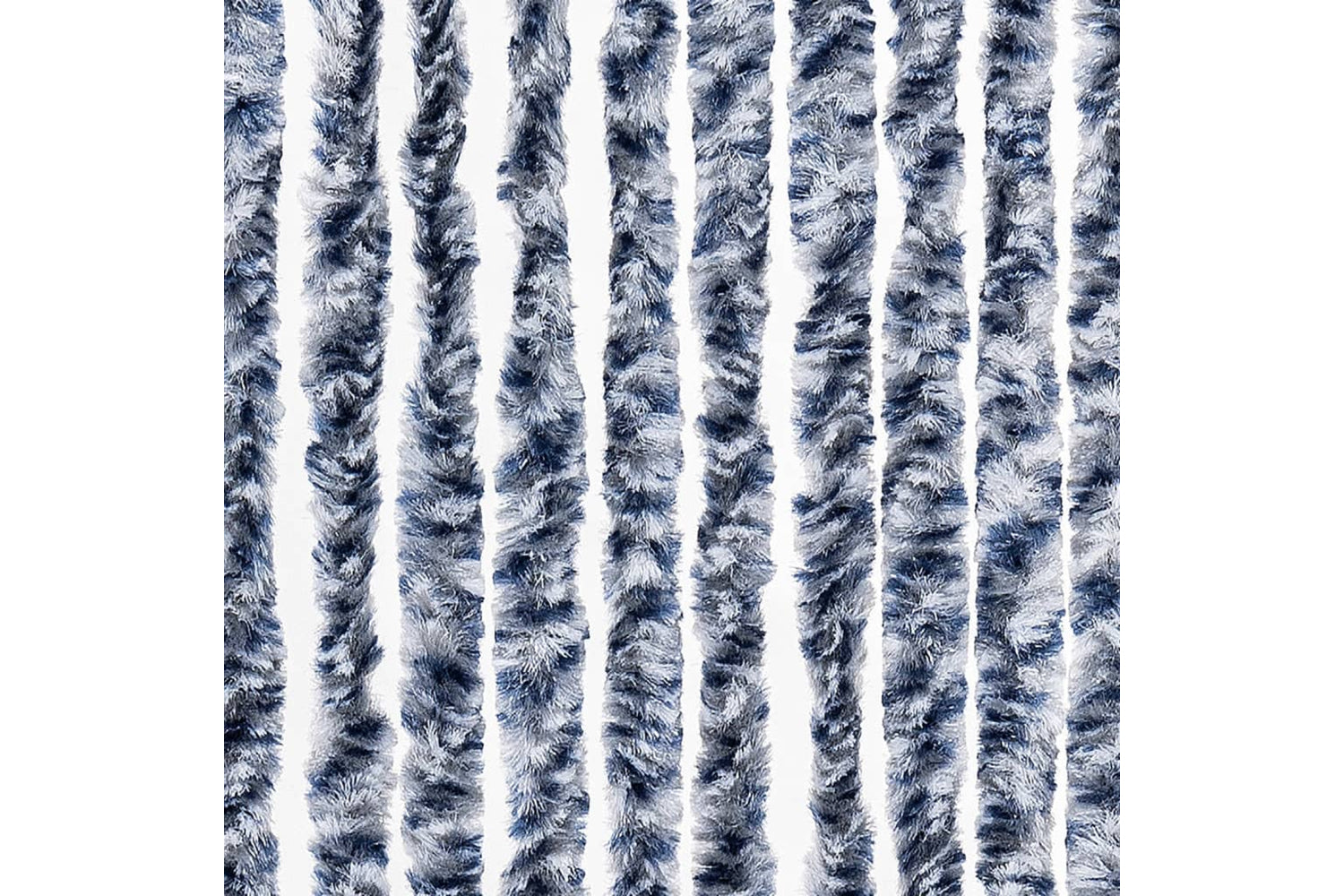 vidaXL Insect Curtain Blue And White 90x200cm Chenille-5