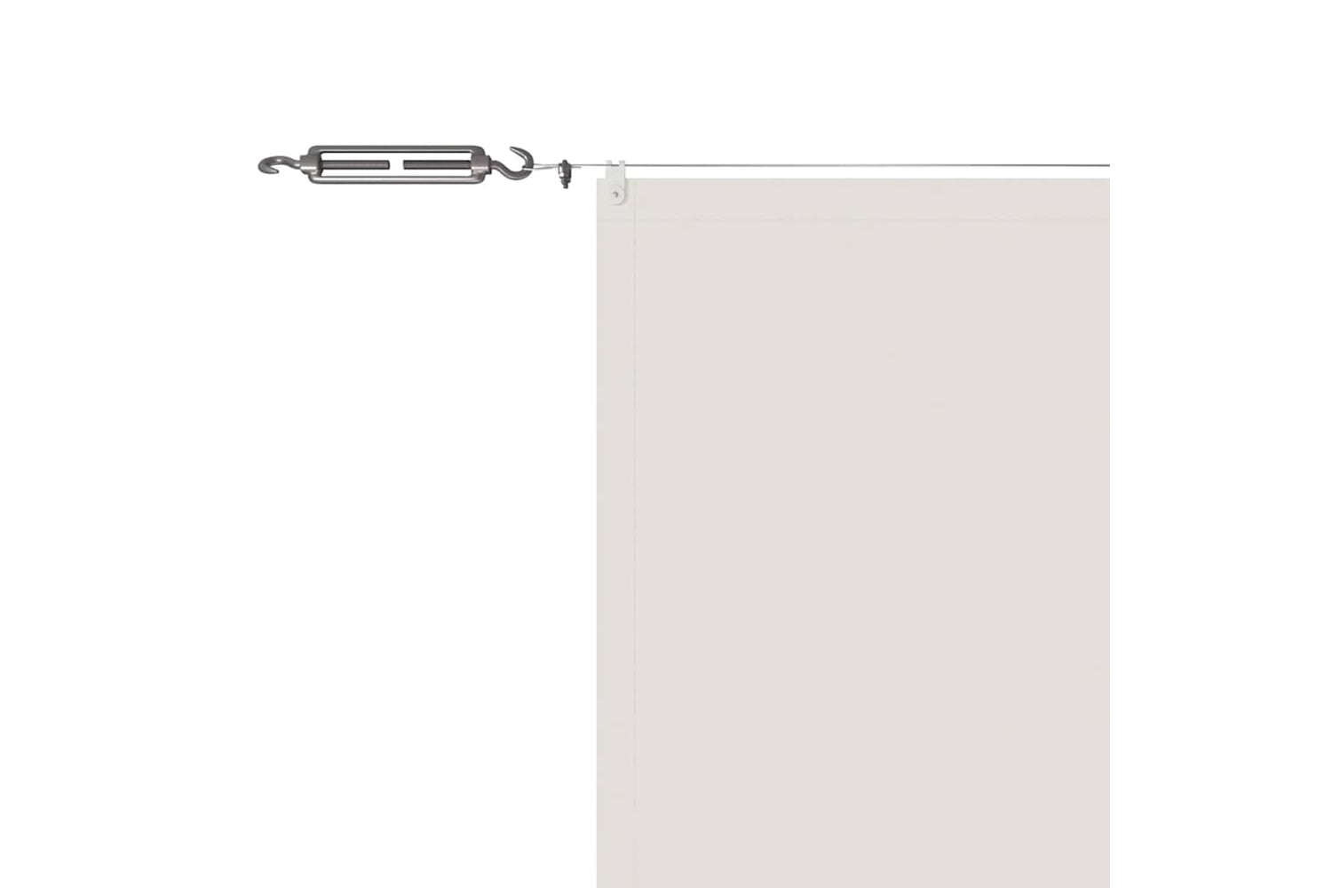 vidaXL 148170 Vertical Awning White 140x1200cm Oxford Fabric-4