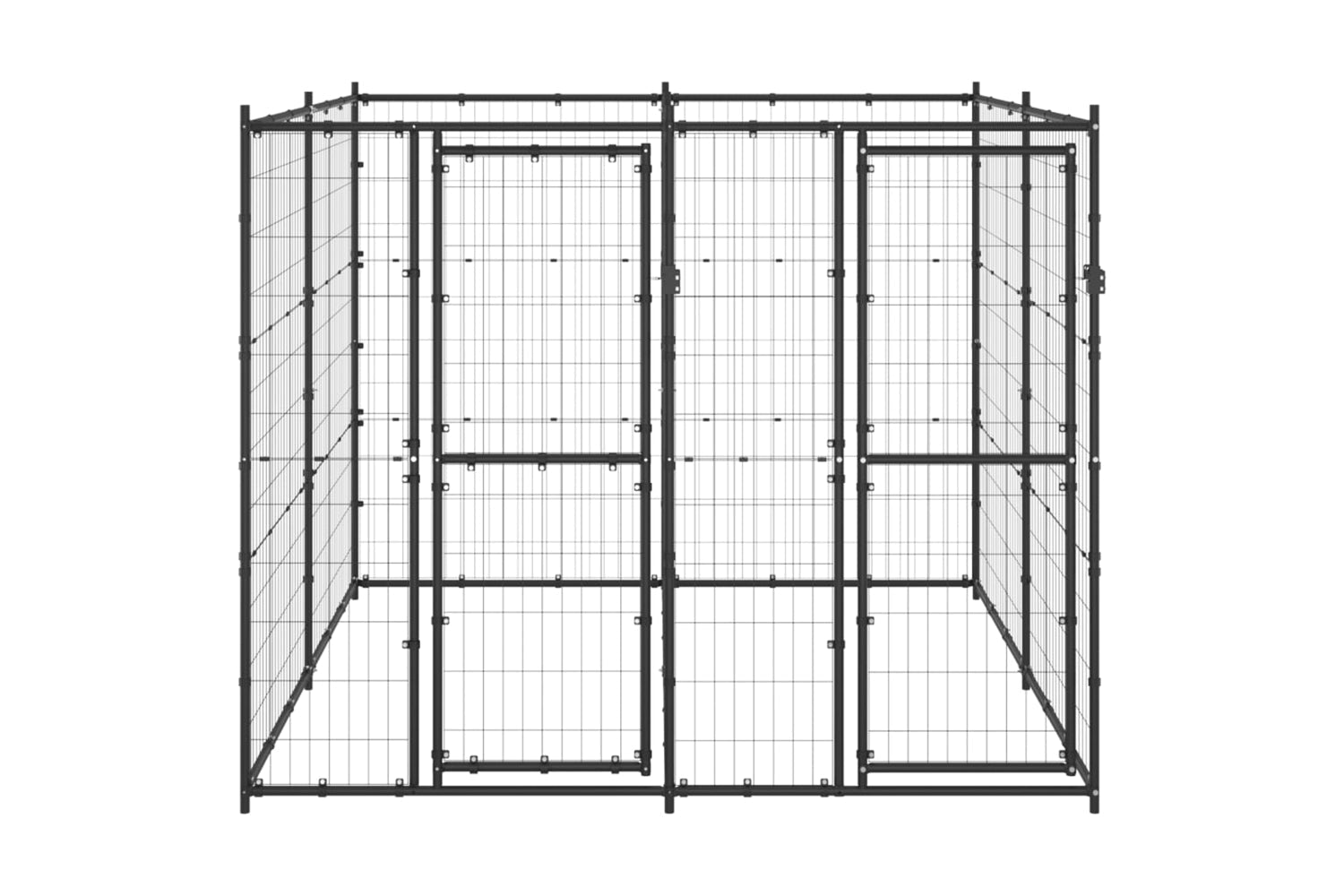 Vidaxl 3082260 Outdoor Dog Kennel Steel 4.84 M2-2