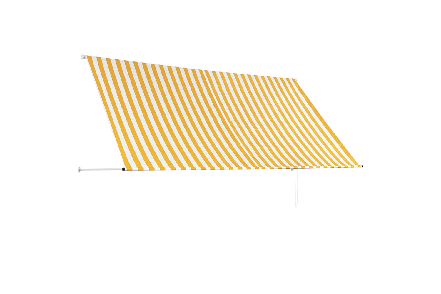 Vidaxl Retractable Awning 300x150 Cm Yellow And White-3