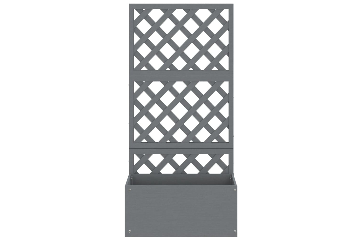 vidaXL 362577 Trellis Planter Grey 65x33x135cm Wpc-3