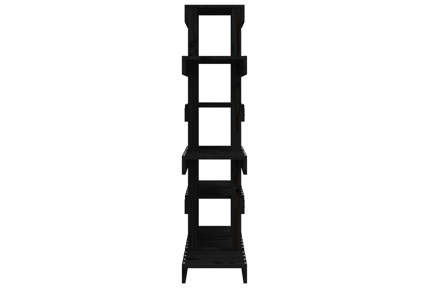 vidaXL 822091 Plant Stand Black 85x25x109.5cm Solid Wood Pine-5